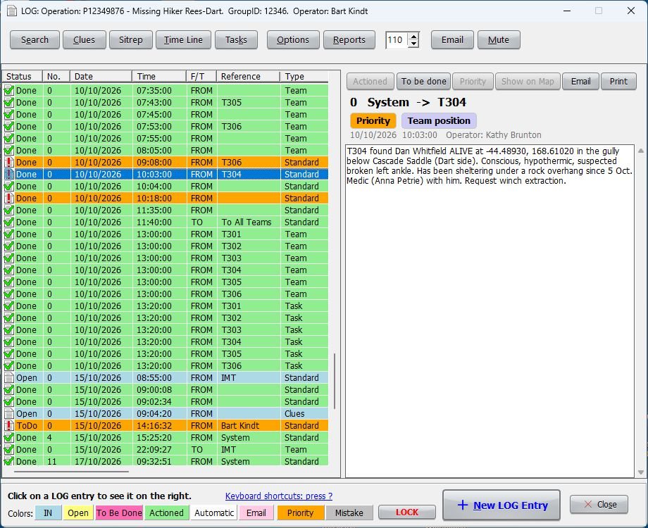The Operations Log